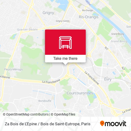 Mapa Za Bois de L'Epine / Bois de Saint-Eutrope
