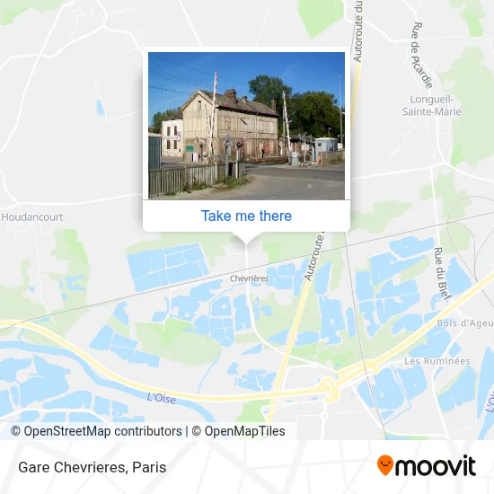 Gare Chevrieres map