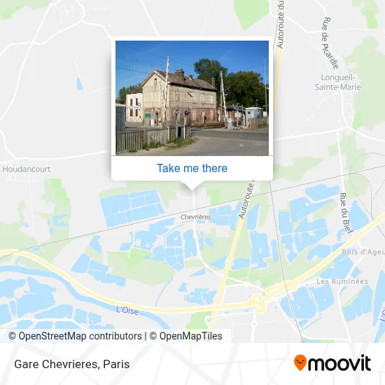Gare Chevrieres map