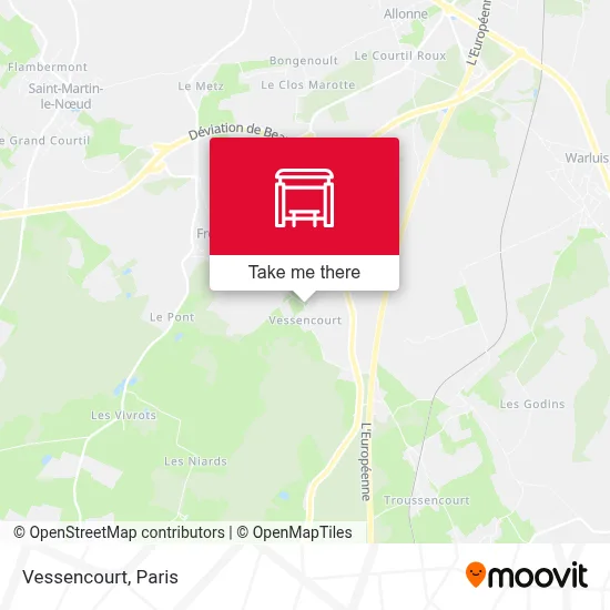 Vessencourt map