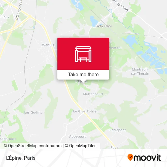 L'Épine map