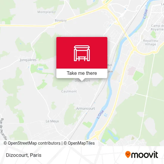 Dizocourt map