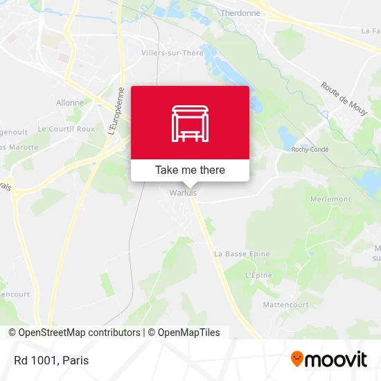 Rd 1001 map
