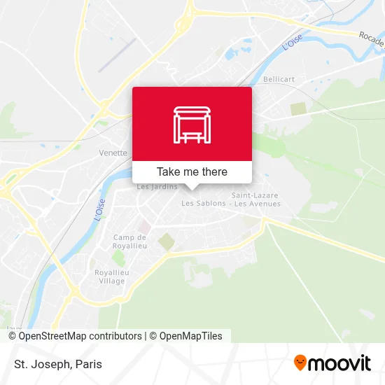 St Joseph map