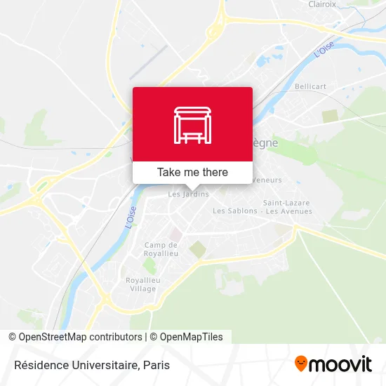 Mapa Résidence Universitaire
