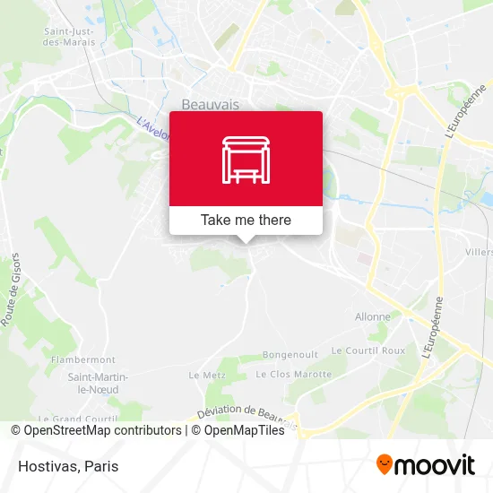 Hostivas map