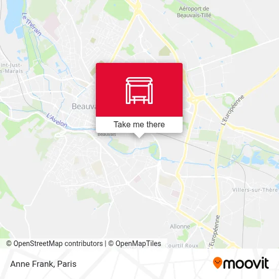 Anne Frank map