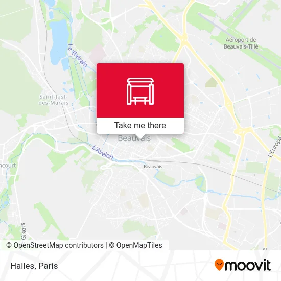 Halles map