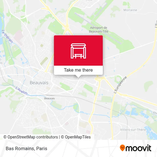 Bas Romains map
