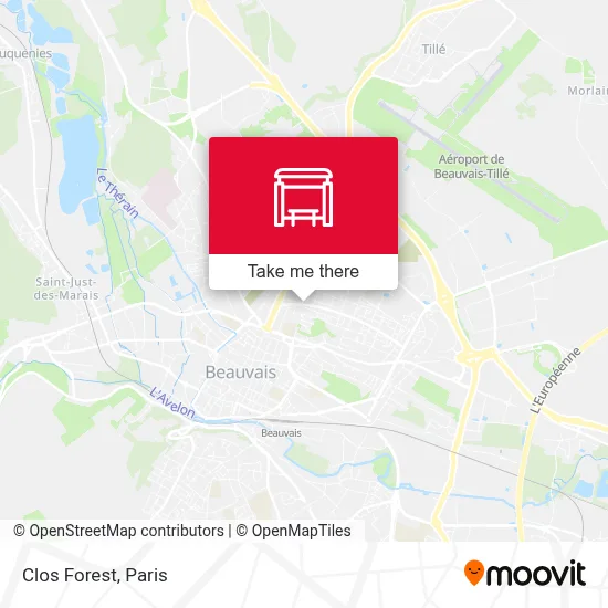 Clos Forest map