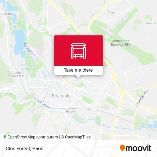 Clos Forest map