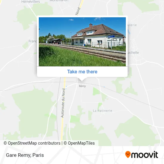 Gare Remy map