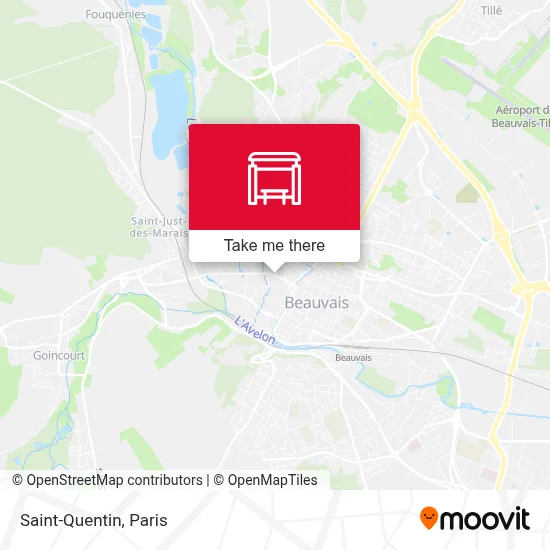 Saint-Quentin map