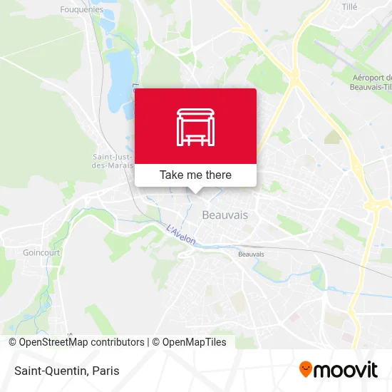 Saint-Quentin map