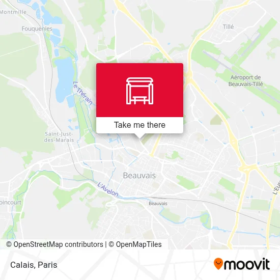 Calais map