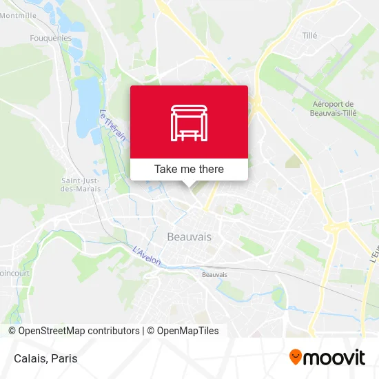 Calais map