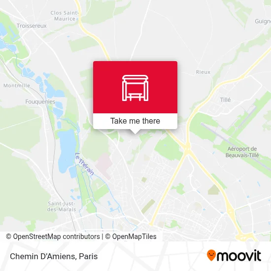 Chemin D'Amiens map