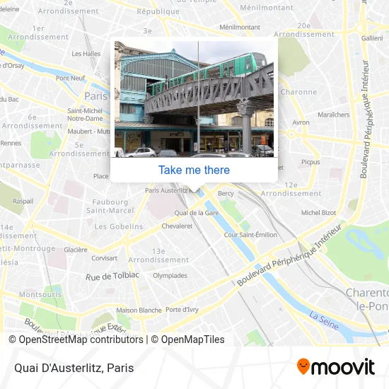 Quai D'Austerlitz map