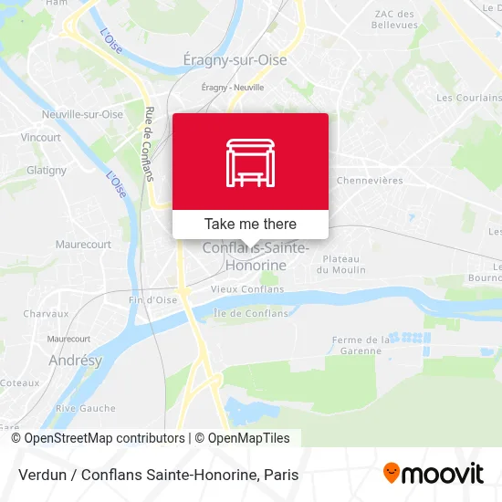 Verdun / Conflans Sainte-Honorine map