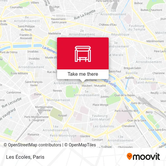 Les Écoles map