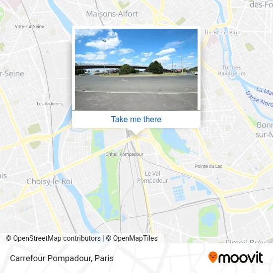 Mapa Carrefour Pompadour