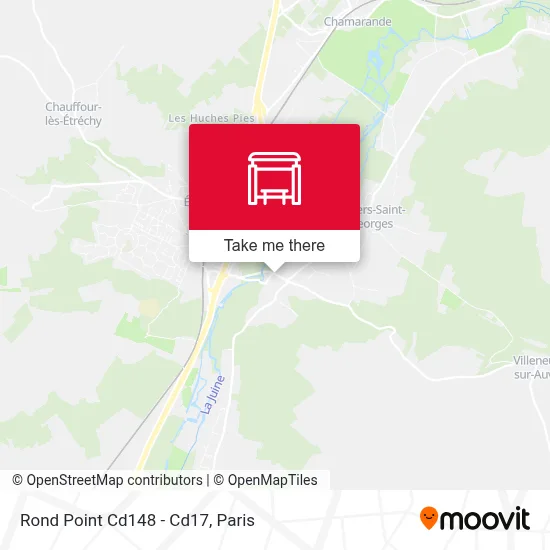 Rond Point Cd148 - Cd17 map