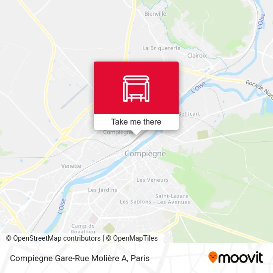 Compiegne Gare-Rue Molière A map