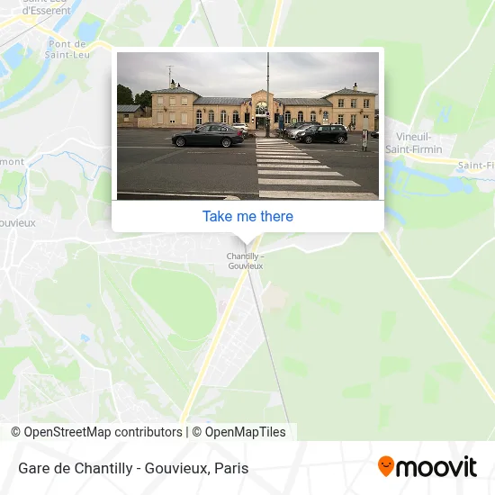 Gare de Chantilly - Gouvieux map