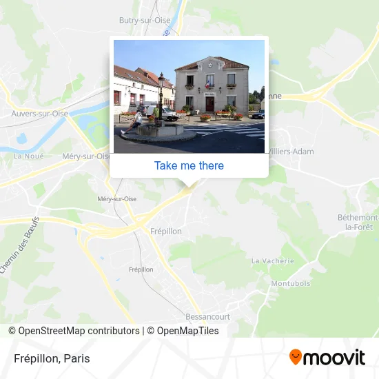 Frépillon map