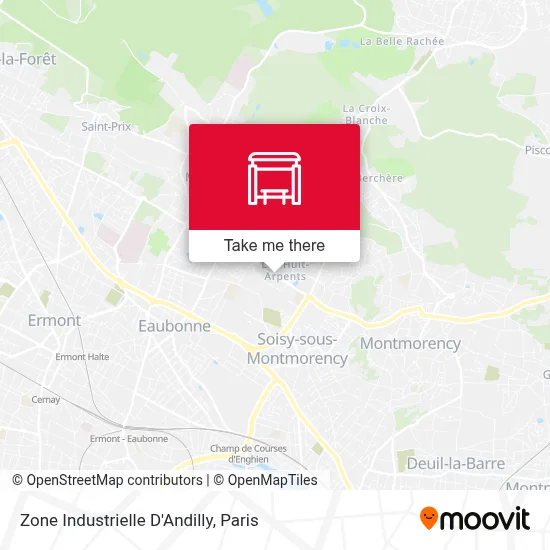 Zone Industrielle D'Andilly map