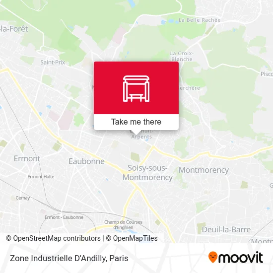 Zone Industrielle D'Andilly map