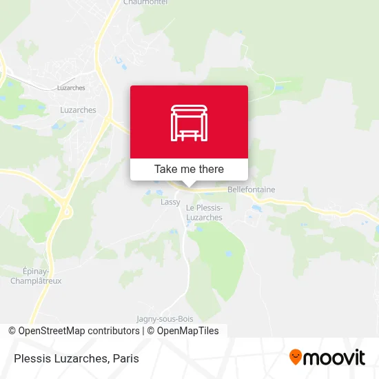 Plessis Luzarches map