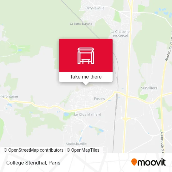 Collège Stendhal map