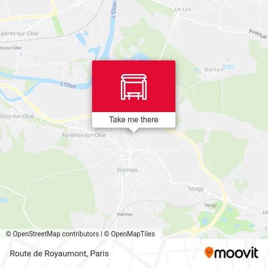 Route de Royaumont map