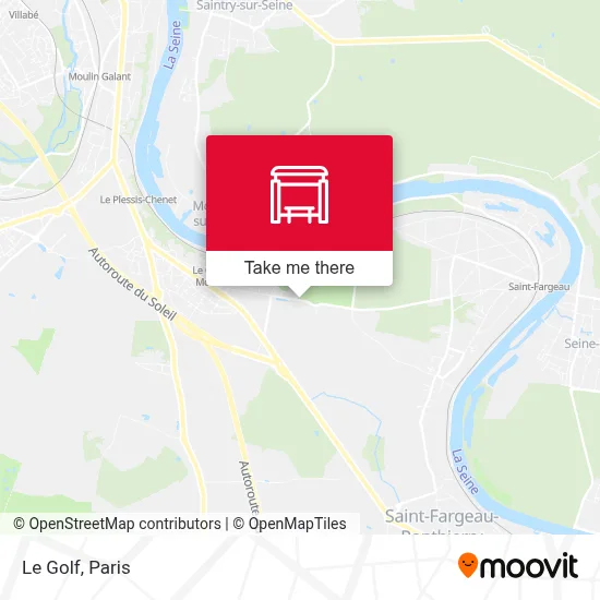 Le Golf map