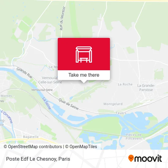 Poste Edf Le Chesnoy map