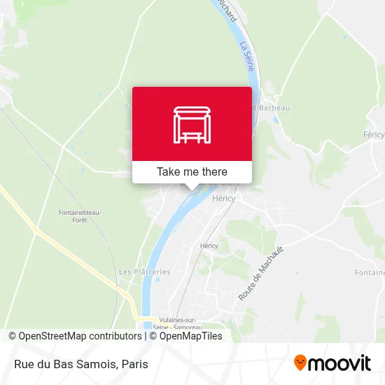 Rue du Bas Samois map