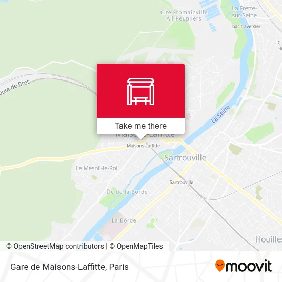 Gare de Maisons-Laffitte map