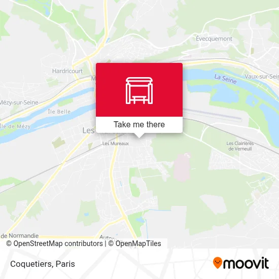 Coquetiers map