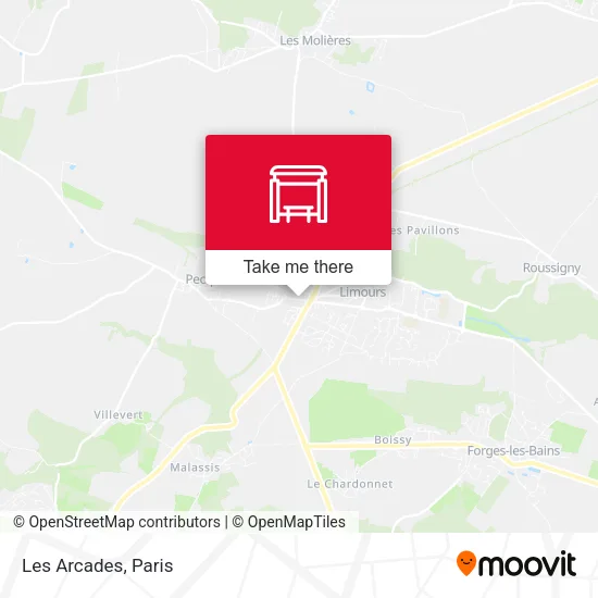 Les Arcades map