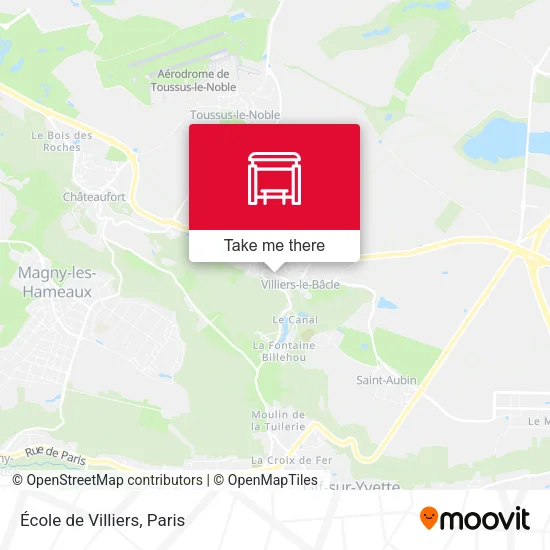 École de Villiers map