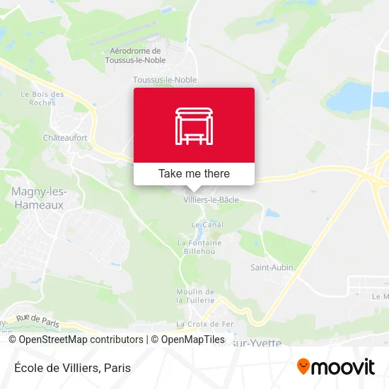 École de Villiers map