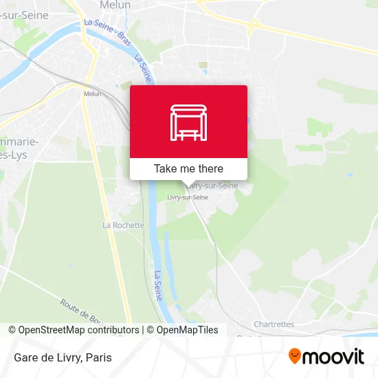 Gare de Livry map