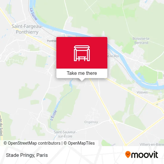 Stade Pringy map
