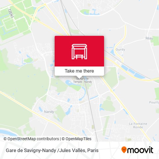 Mapa Gare de Savigny-Nandy /Jules Vallès