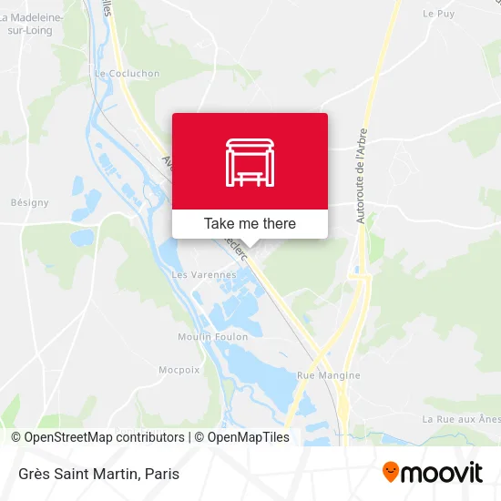 Grès Saint Martin map
