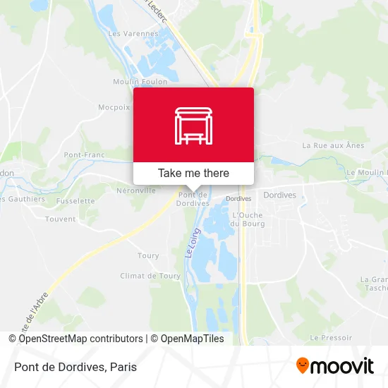 Pont de Dordives map