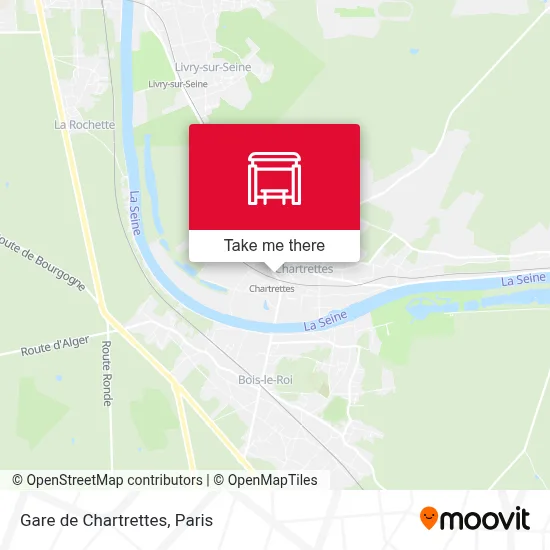 Gare de Chartrettes map