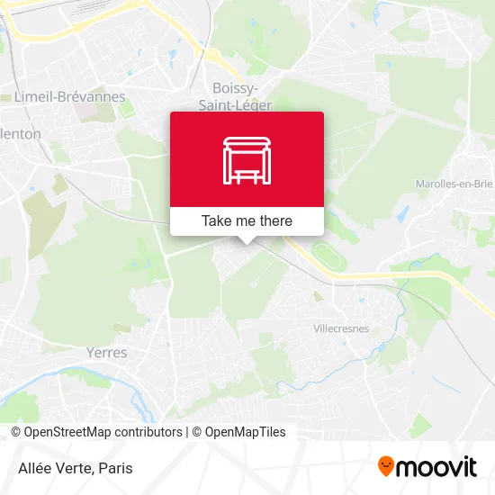 Allée Verte map