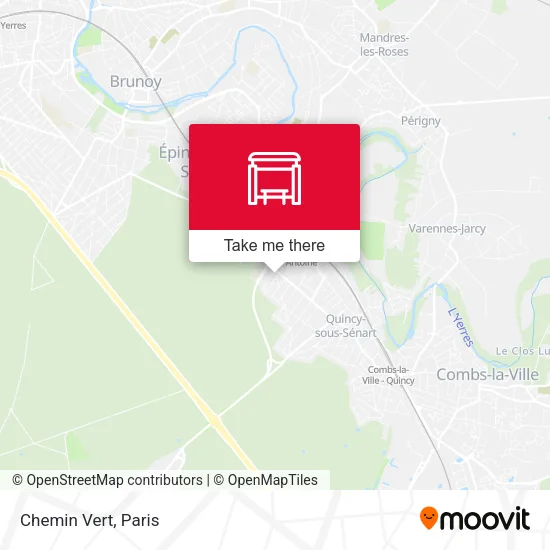 Chemin Vert map